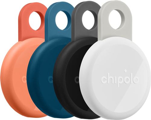 Chipolo Multicolore Pack De 4 Balises Loop - Rose-Bleu-Noir-Blanc - Neuf - Image 2