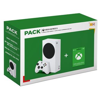 Pack Fnac Xbox Series S + Carte cadeau numérique Xbox 50€