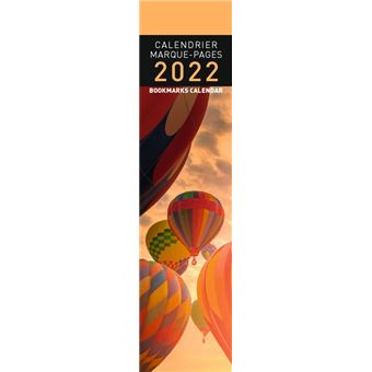 Calendrier Pictura 2022 Marque-Page Montgolfière