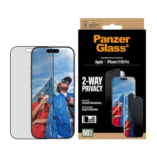 Panzer Glass Schermbescherming van gehard glas Privacy met EasyAligner voor iPhone 17