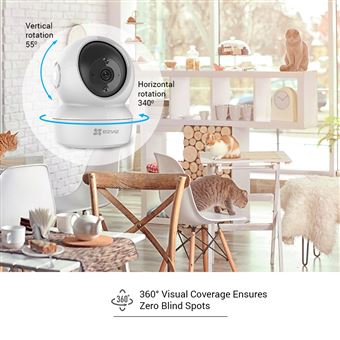 Caméra de surveillance connectée Ezviz C6N 4MP intérieure Blanc