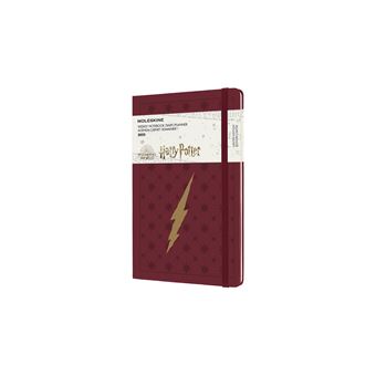 Agenda semainier Moleskine Grand format Edition limitée Harry Potter 2022 Rouge