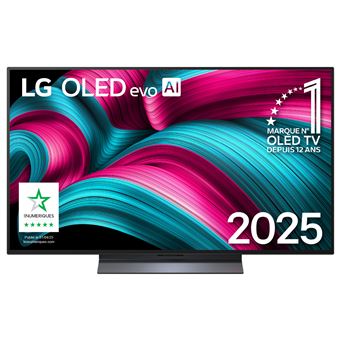 OLED48C5 OLED evo Noir Profond et booster de luminosite 120Hz 4K 121cm IA 2025