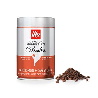 Café en grains Illy Arabica Selection Colombia 7098 Argent et Orange - 1
