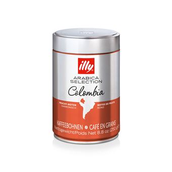 Café en grains Illy Arabica Selection Colombia 7098 Argent et Orange