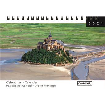 Calendrier de bureau Aquarupella Patrimoine mondial 2021