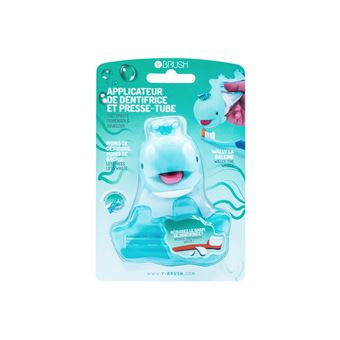 Applicateur de Dentifrice Enfant (Wally Bleu) + Pousse dentifrice