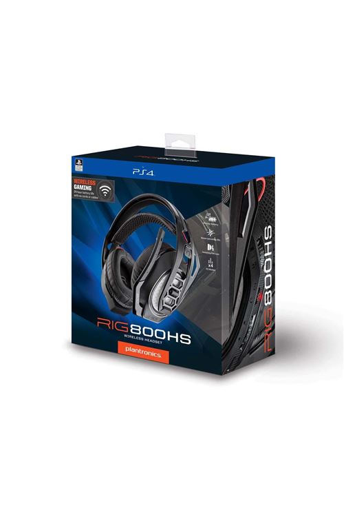 Micro-casque stéréo Plantronics RIG 800HS pour PS4 Noir