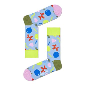 Pack de 2 paires de chaussettes hautes Happy Socks Happy Birthday Taille 36-40 Bleu et Noir