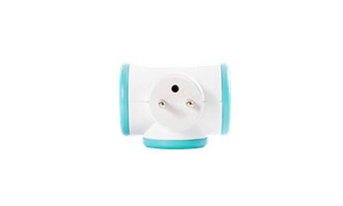Multiprise Triplite Rotative Watt&Co Turquoise