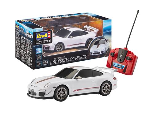 Voiture radiocommandee Revell Control Porsche 911 GT3 RS 1 24 Blanc Radiocommande et servos Achat prix fnac