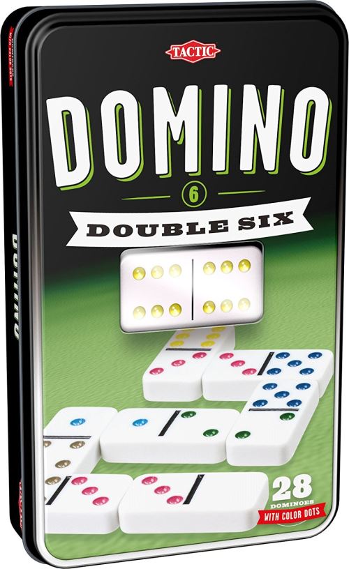 Double 6  Domino - Tin Box