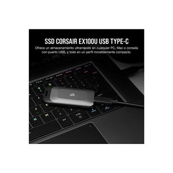 Disque dur SSD portable Corsair EX100U 1 To USB-C –