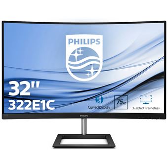Ecran PC Philips E-line 322E1C 31,5&quot; Ecran incurvé Full HD Noir - 1