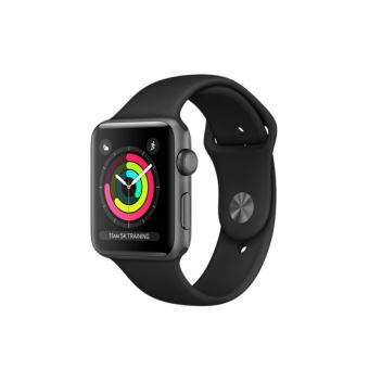 Apple Watch Series 3 42 mm Boîtier en Aluminium Gris sidéral avec Boucle  Sport Noir - Apple Watch - Achat \u0026 prix | fnac