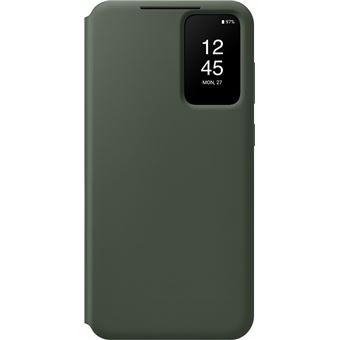 Etui Smart View avec porte-carte pour Samsung Galaxy S23+ 5G Khaki