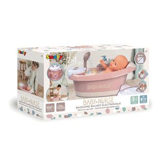 Smoby – Set Baignoire Baby Nurse – 8 Accessoires – Pour Poupon 42 Cm – Réaliste – Dès 3 Ans – Fabriqué En France