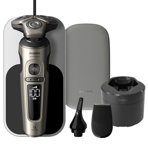 Rasoir &eacute;lectrique Philips S9000 Prestige SP9883/36 Gris et Noir