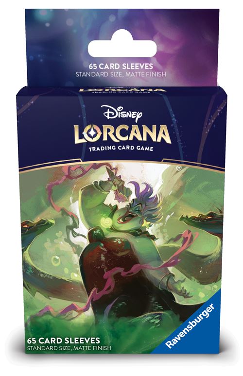 Carte à collectionner Lorcana Ravensburger Disney S7 Protège cartes B Ursula 65 pièces