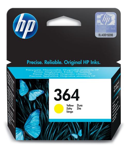 Cartouche d'encre HP 364 Jaune