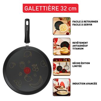 Galettière Tefal Chandeleur E5241602 32 cm Noir