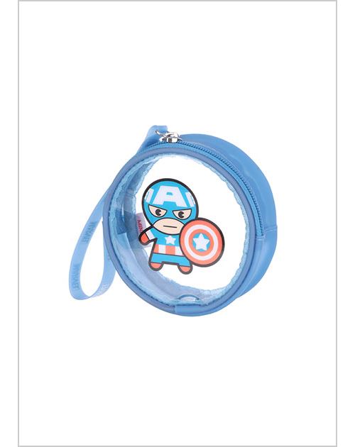 Porte-monnaie Miniso Marvel Captain America Bleu