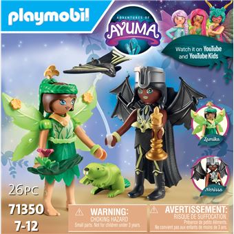 Playmobil Adventures of Ayuma 71350 Forest et Bat Fairies