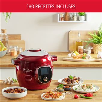 Multicuiseur intelligent haute pression Moulinex Cookeo+ YY5118FB 1600 W Rouge