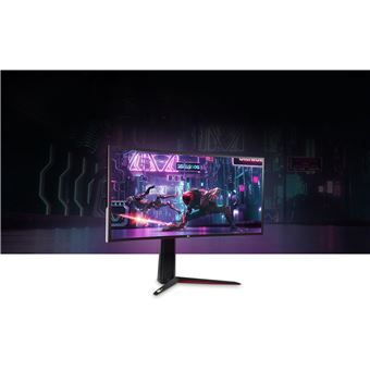 Ecran LED PC gaming LG 34GN850P-B 34" incurvé UWQHD Noir et Rouge