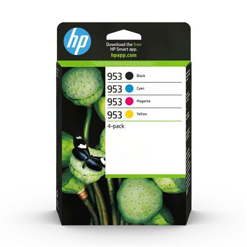 Pack de 4 Cartouches d'encre HP 953 Noir Cyan Magenta Jaune