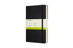 Carnet augmenté classique grand format Moleskine à pages blanches couverture rigide Noir