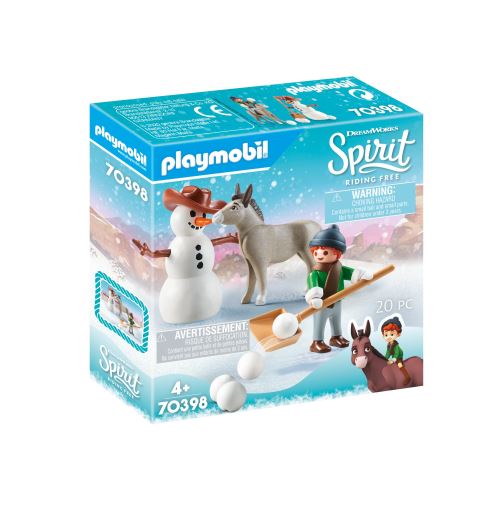 Playmobil Spirit Riding Free 70398 La Mèche Et Monsieur Carotte En Hiver