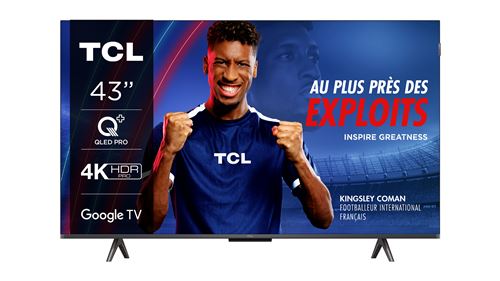 TV QLED Pro Tcl 43Qled780 108 Cm 4K Aluminium Brossé
