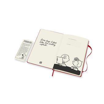 Agenda semainier Moleskine Grand format Edition limitée 2022 Peanuts Bus scolaire