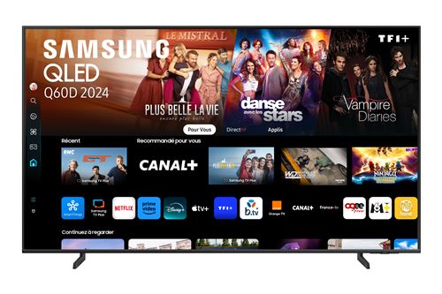 TV QLED Samsung TQ65Q60D 165 cm 4K UHD Smart TV 2024 Noir - État correct Samsung sur Fnac