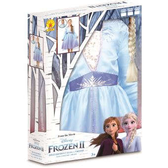 Panoplie et 1 accessoire Disney La Reine des neiges Elsa Taille S