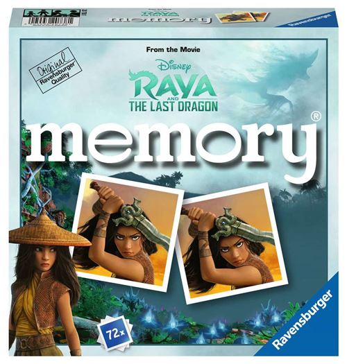 Jeu de mémoire Ravensburger Grand memory Disney Raya et le dernier dragon