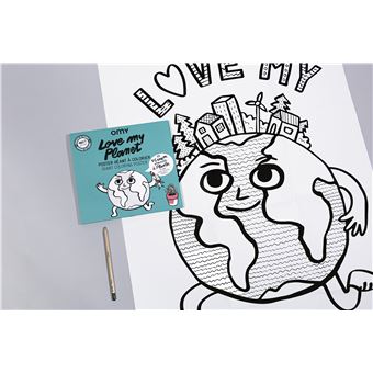 Jeu créatif Omy Poster à colorier Love My Planet