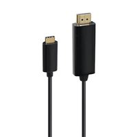 Câble USB-C vers HDMI 4K Ultra HD Accsup 1,8 m Noir
