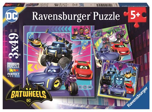 Puzzles 3x49 pièces : Appel à tous les Batwheels ! Ravensburger France - vue 2