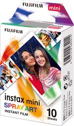 Pack de 10 films Fujifilm Spray Art pour instax Mini