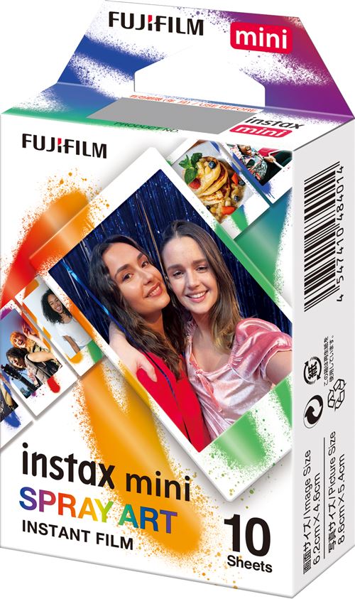 Pack de 10 photos Fujifilm Instax Mini Spray Art