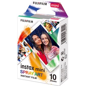 Pack de 10 photos Fujifilm Instax Mini Spray Art - 1