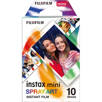 Pack de 10 films Fujifilm Spray Art pour instax Mini - Pellicule ou papier  photo
