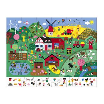 Puzzle Janod d'observation la ferme 24 pièces