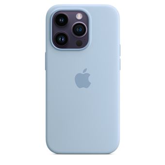 Apple - Coque de protection pour téléphone portable - compatibilité avec MagSafe - silicone - sky - pour iPhone 14 Pro