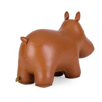 Cale porte Zuny Hippopotame Bronze et Blanc