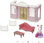 L'atelier création et grande sœur lapin chocolat Sylvanian Families La ville 6006