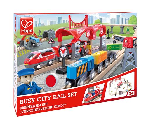 Playset Hape Circuit de la ville animée