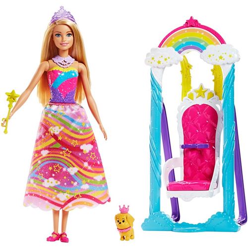 Playset Barbie Dreamtopia Balançoire Arc-en-ciel